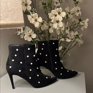 Lulu's Black Heeled Boots with Stiletto Heel